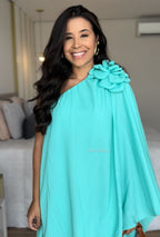 Vestido Mia- Ombro Só Flor Chifon