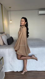 Vestido Mia- Ombro Só Flor Chifon