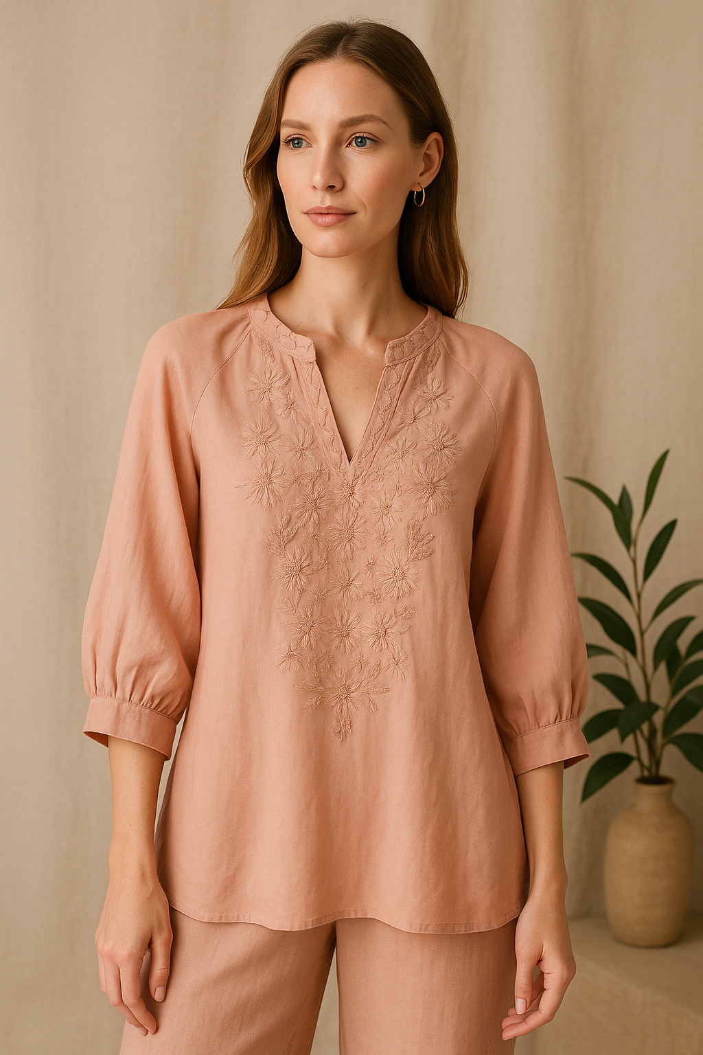 Bata Bordada Viviane