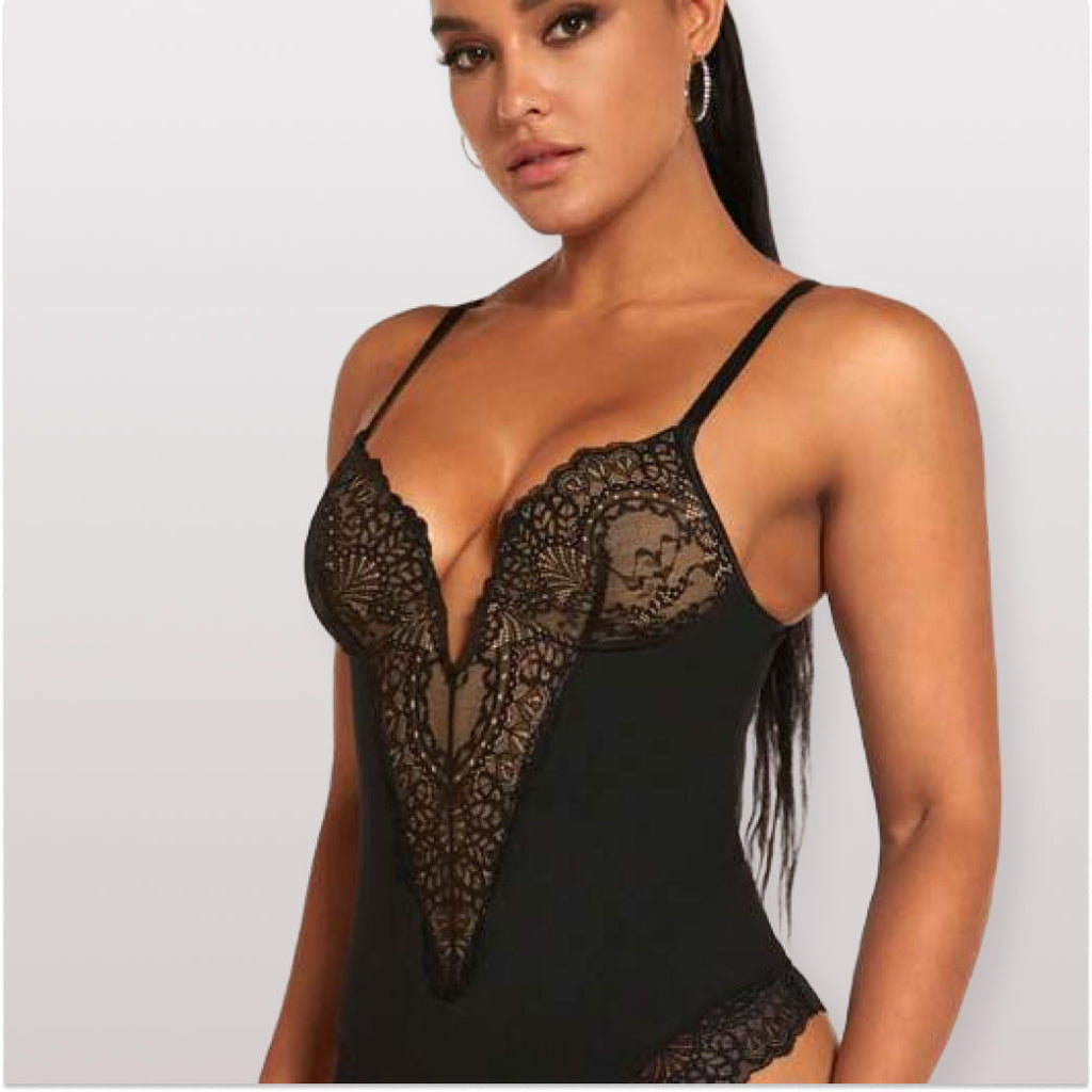 Body Modelador de Renda - Luxo Slim + Brinde Calcinha Modeladora