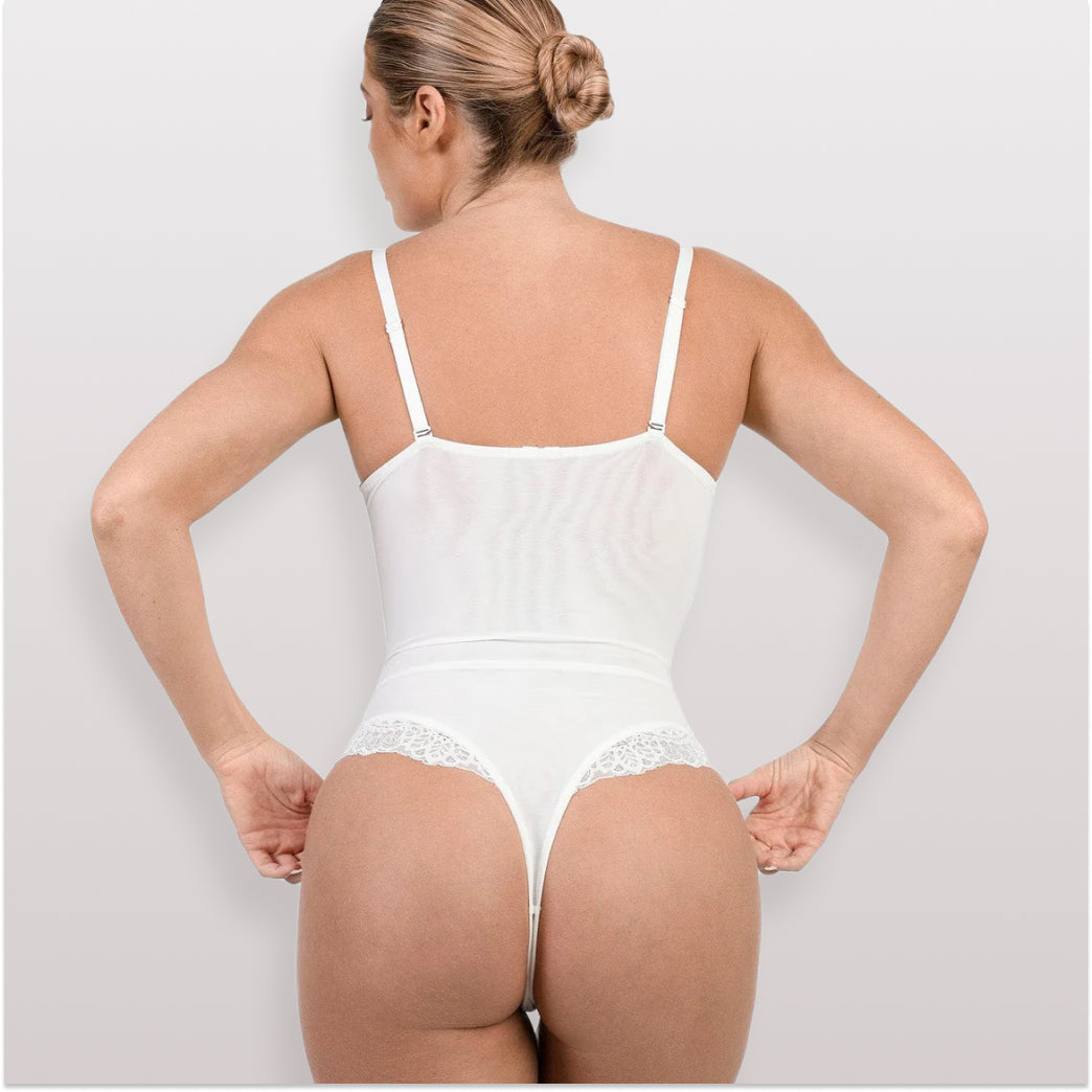 Body Modelador de Renda - Luxo Slim + Brinde Calcinha Modeladora