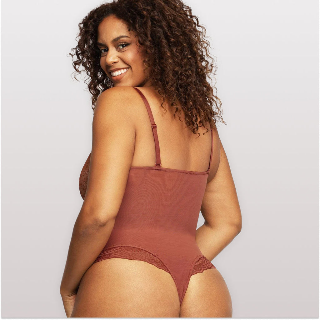 Body Modelador de Renda - Luxo Slim + Brinde Calcinha Modeladora