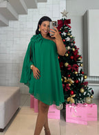 Vestido Mia- Ombro Só Flor Chifon