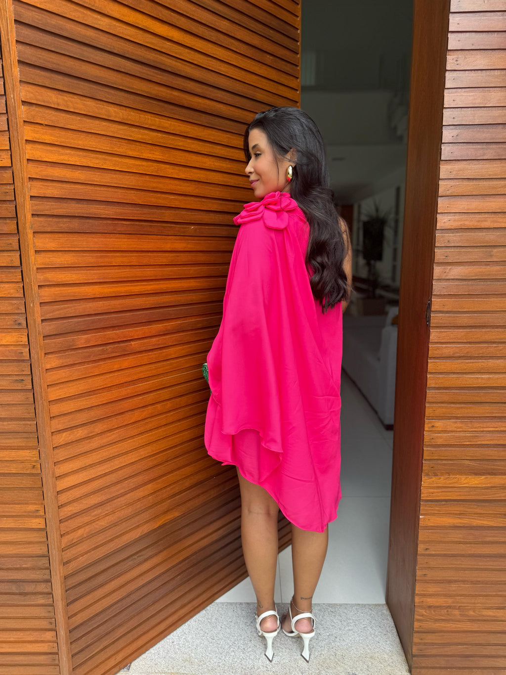 Vestido Mia- Ombro Só Flor Chifon