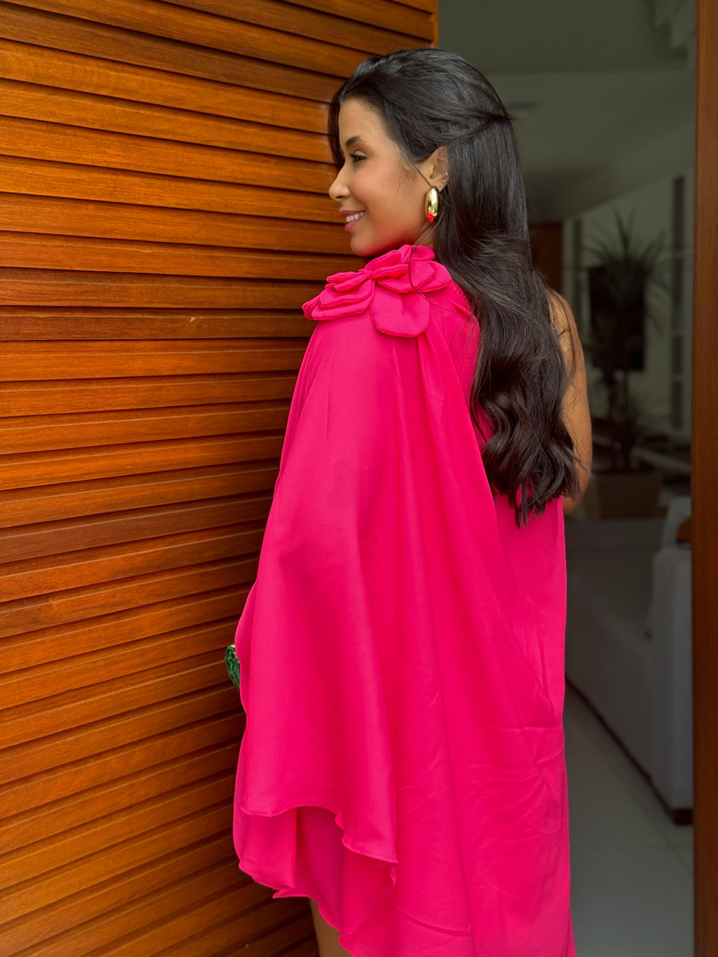 Vestido Mia- Ombro Só Flor Chifon