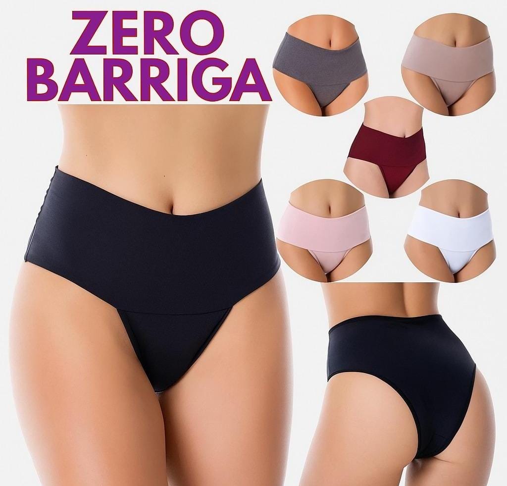 KIt 5 Calcinhas Zero Barriga