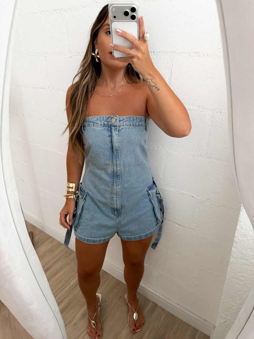 Macaquinho Cargo Jeans